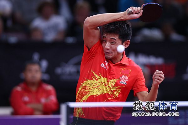 中国队逆转奥地利队，张继科点燃赛场